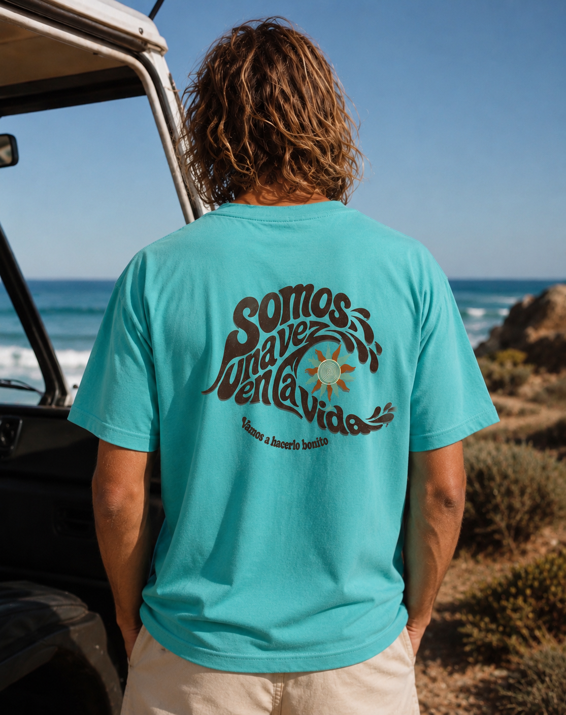 Camiseta una vez en la Vida old school🌊🌞