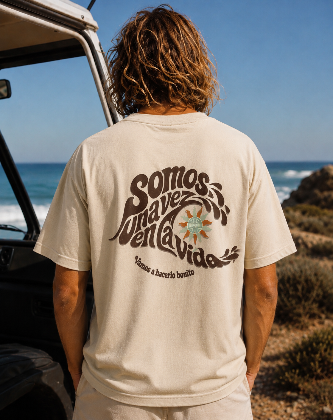 Camiseta una vez en la Vida old school🌊🌞