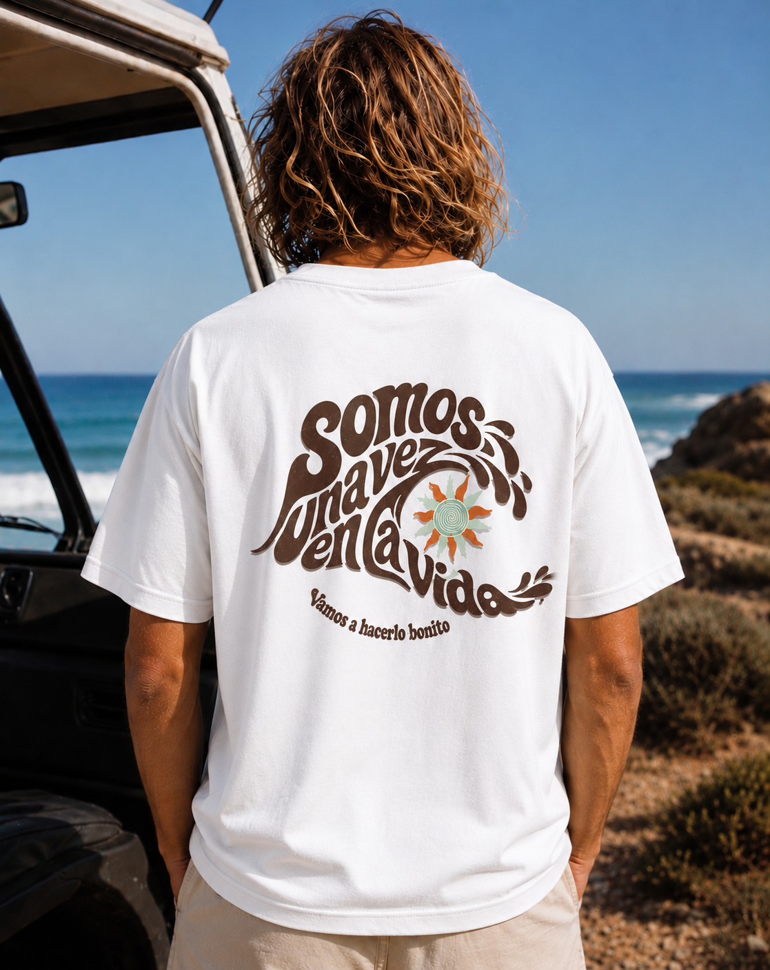 Camiseta una vez en la Vida old school🌊🌞