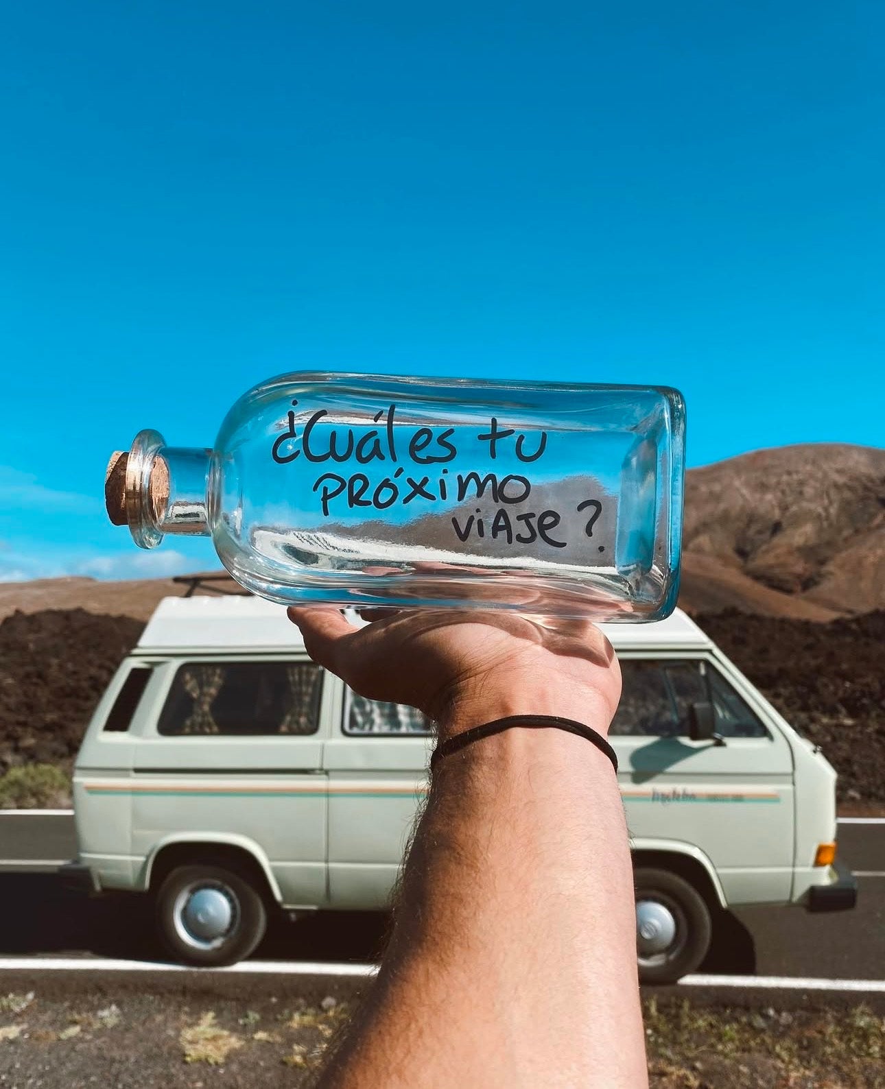 Botella ¿Cuál es tu proximo VIAJE?